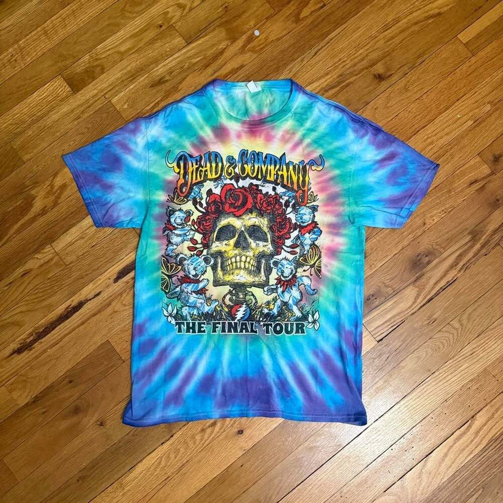 Fruit of the Loom Dead & Company Final Tour Summer 2023 Tie Dye T-Shirt
